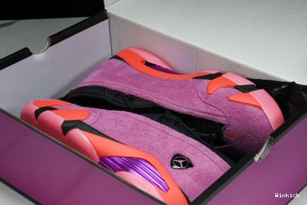 DH4121-600 JORDAN RETRO (W) PINK SHOCKING LOW 14 0919